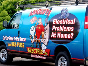 Absolute Electric Inc., picture of an Absolute Electrical Van