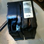 photo of damaged circuit breaker.